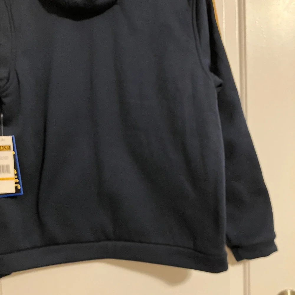 iXtreme Boys Navy Blue Hooded Snap Front Jacket Racing Stripe Size 18 NWT